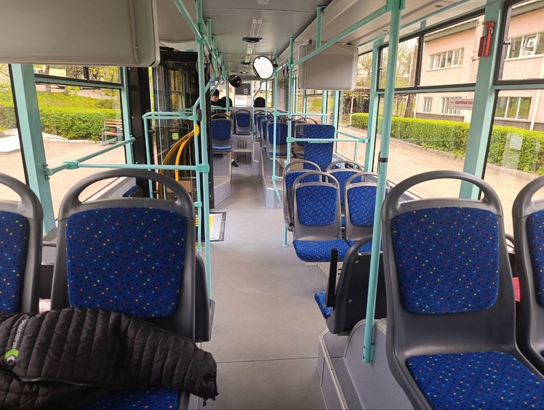 Салон тролейбуса