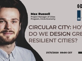 До уваги представників міст, онлайн-дискусія на тему "Циркулярне місто: як планувати зелені стійкі міста?"