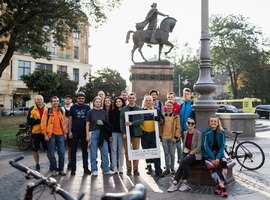 Афіші заходів чотирьох міст в рамках Європейського тижня мобільності