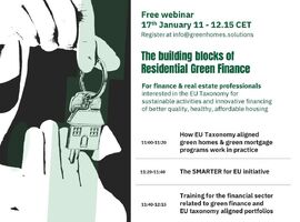 Запрошуємо на вебінар “Складові зеленого фінансування житла”