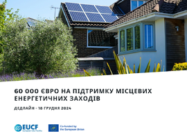 60 000 євро на підтримку місцевих енергетичних заходів 