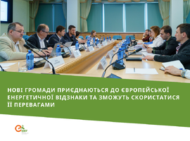 Наглядовий комітет MEMCU погодив кроки для подальшого розвитку ЄЕВ в Україні та критерії відбору для громад 